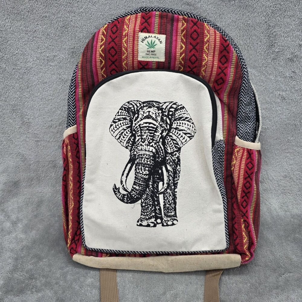 Himalayan Hemp THC Free Backpack Made in Nepal  Lightweight Daypack